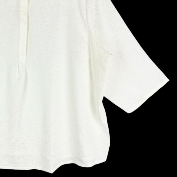 Liz Claiborne Women's Pullover 3/4 Sleeve Cream Blouse Plus Size 3X NWT - Picture 5 of 12